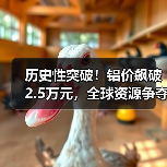 历史性突破！铝价飙破2.5万元，全球资源争夺战白热化（图2）