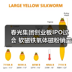春光集团创业板IPO过会 软磁铁氧体磁粉销量居国内首位丨A股融资快报(图2) 春光集团创业板IPO过会 软磁铁氧体磁粉销量居国内首位丨A股融资快报(图2)