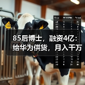 85后博士，融资4亿：给华为供货，月入千万（图1）