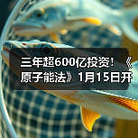 三年超600亿投资！《原子能法》1月15日开始实施 2026，谁在接单可控核聚变？（图3）