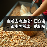 急着去海底挖?日企说:没中国稀土,他们最多撑3-6个月(图2) 急着去海底挖?日企说:没中国稀土,他们最多撑3-6个月(图2)