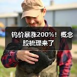 钨价暴涨200%!概念股梳理来了(图4) 钨价暴涨200%!概念股梳理来了(图4)