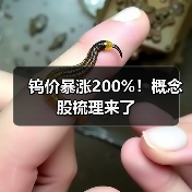 钨价暴涨200%!概念股梳理来了(图1) 钨价暴涨200%!概念股梳理来了(图1)