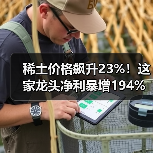 稀土价格飙升23%!这家龙头净利暴增194%,周期反转背后的布局(图1) 稀土价格飙升23%!这家龙头净利暴增194%,周期反转背后的布局(图1)