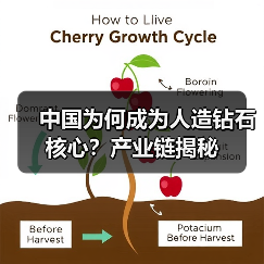 中国为何成为人造钻石核心?产业链揭秘(图2) 中国为何成为人造钻石核心?产业链揭秘(图2)