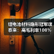 锂电池材料隐形冠军璞泰来:高毛利率108%暴增背后的秘密(图1) 锂电池材料隐形冠军璞泰来:高毛利率108%暴增背后的秘密(图1)
