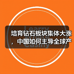 培育钻石板块集体大涨,中国如何主导全球产业?(图4) 培育钻石板块集体大涨,中国如何主导全球产业?(图4)