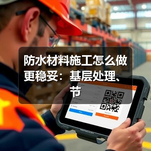 防水材料施工怎么做更稳妥:基层处理、节点加强与验收要点(图2) 防水材料施工怎么做更稳妥:基层处理、节点加强与验收要点