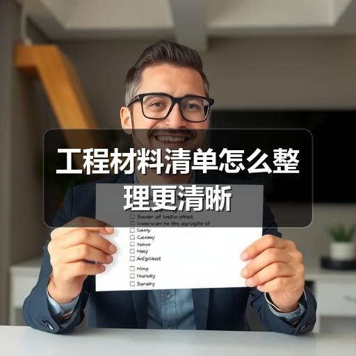 工程材料清单怎么整理更清晰