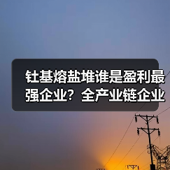 钍基熔盐堆谁是盈利最强企业?全产业链企业分析(图1) 钍基熔盐堆谁是盈利最强企业?全产业链企业分析(图1)