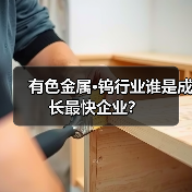 有色金属·钨行业谁是成长最快企业?(图2) 有色金属·钨行业谁是成长最快企业?(图2)