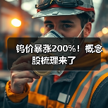 钨价暴涨200%!概念股梳理来了(图4) 钨价暴涨200%!概念股梳理来了(图4)