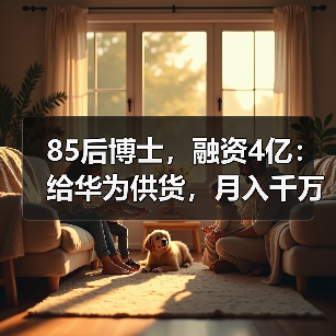 85后博士,融资4亿:给华为供货,月入千万(图1) 85后博士,融资4亿:给华为供货,月入千万(图1)