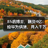 85后博士,融资4亿:给华为供货,月入千万(图4) 85后博士,融资4亿:给华为供货,月入千万(图4)