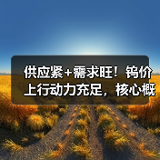 供应紧+需求旺！钨价上行动力充足，核心概念股年内股价已翻倍（图1）
