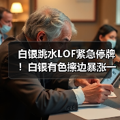 白银跳水LOF紧急停牌！白银有色擦边暴涨一个月（图1）