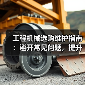 工程机械选购维护指南:避开常见问题,提升设备效率2026(图1) 工程机械选购维护指南:避开常见问题,提升设备效率2026(图1)