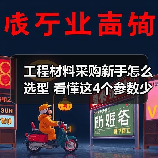 工程材料采购新手怎么选型 看懂这4个参数少走弯路 工程材料采购新手怎么选型 看懂这4个参数少走弯路