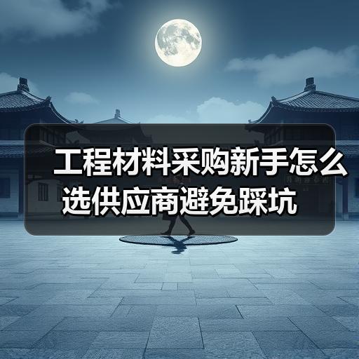 工程材料采购新手怎么选供应商避免踩坑