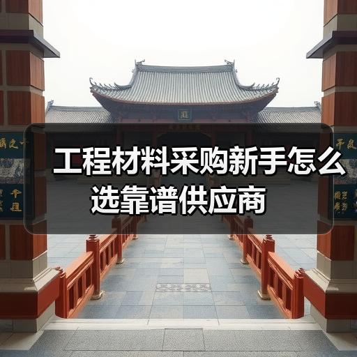 工程材料采购新手怎么选靠谱供应商