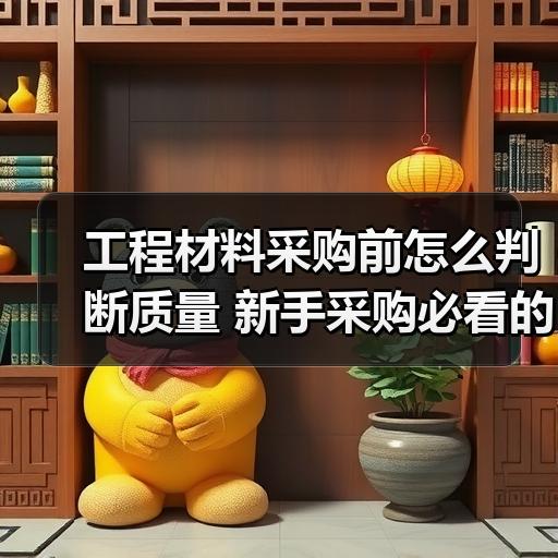 工程材料采购前怎么判断质量 新手采购必看的选型避坑要点
